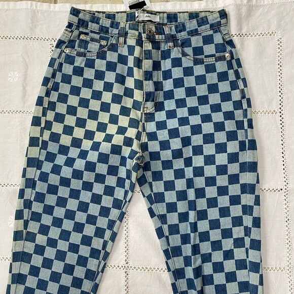 NWT Adika Checked Jeans - Picture 2 of 4
